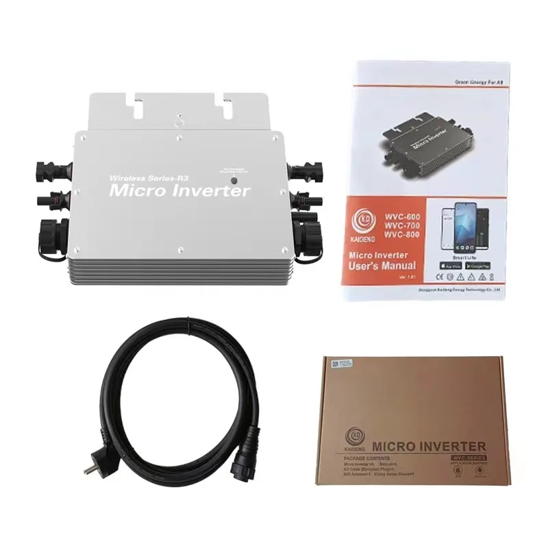 600W 700W 800W solar micro inverter solar inverters  MPPT on grid micro inverter with Tuya WIFI smart life for solar home system