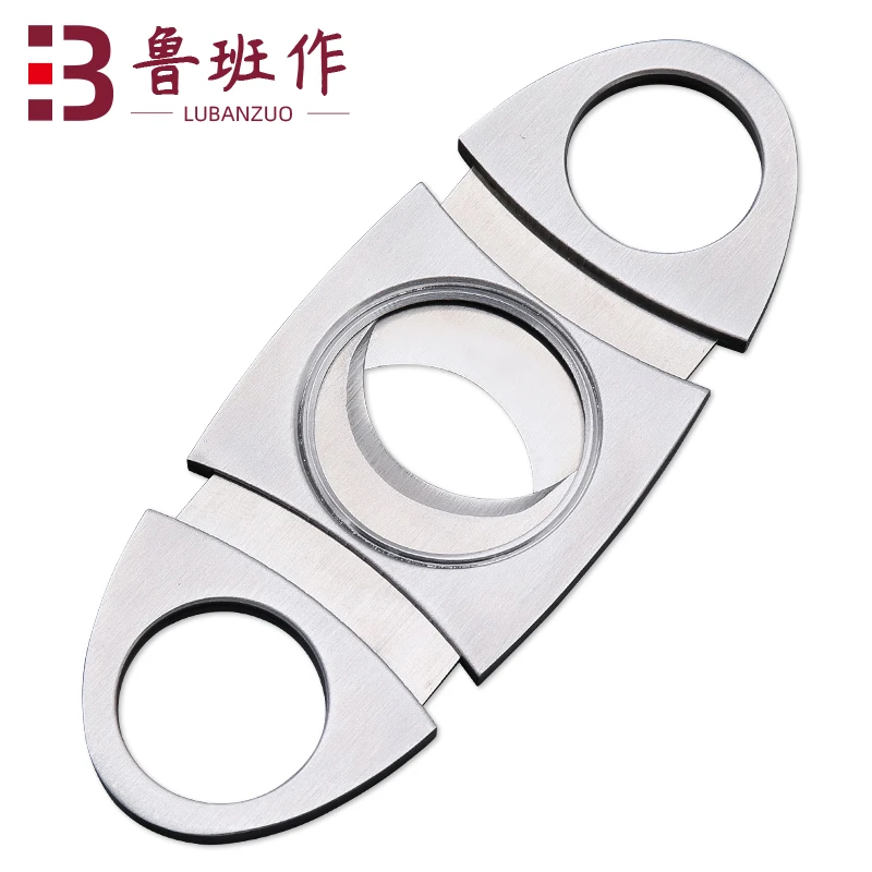 custom stainless steel metal cigar cutter