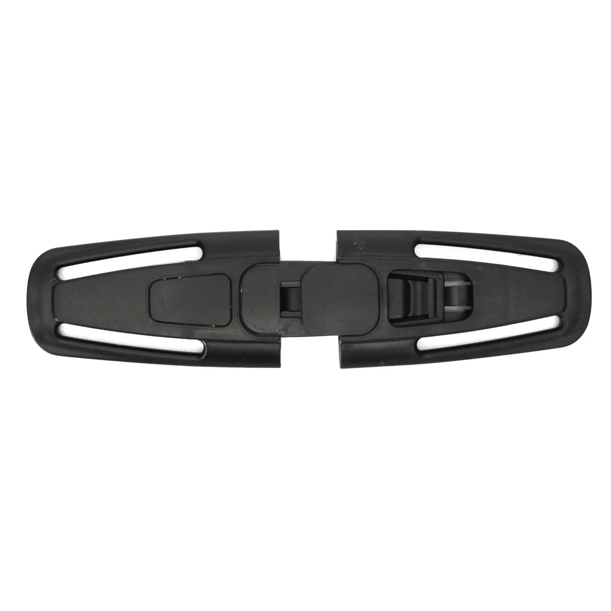 Nylon Black Baby Harness Chest Clip Children Car Safety Seat Strap Belt Lock Buckle
