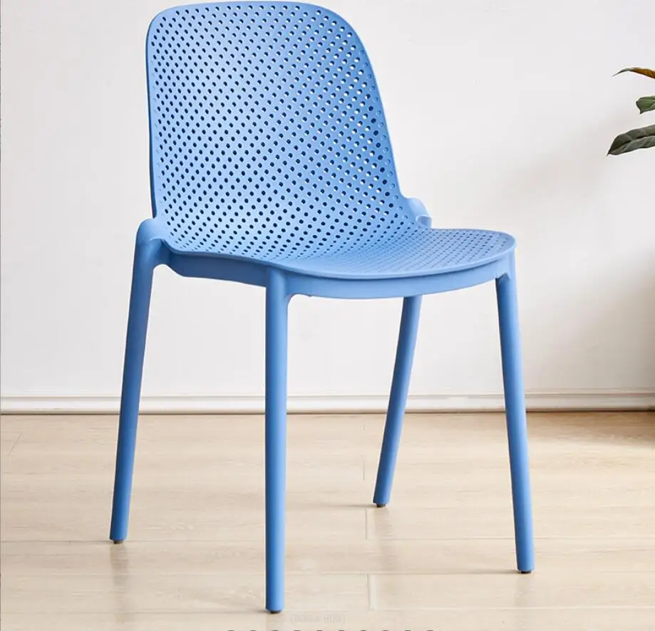 Wholesale Custom Modern Black Red Woven PP Plastic Outdoor Leisure Garden Dining Chair for Livingroom Balcony