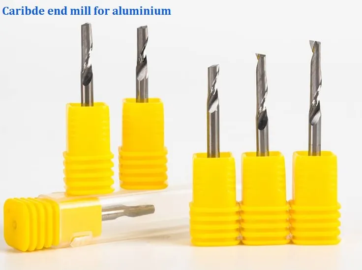 Single Flute End Mill 3.175mm 4mm 6mm Shank Carbide Milling Cutters Single Flute Spiral End Mill For Aluminum End Mill
