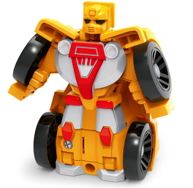 one key  deformation car robot transformation vehicle car transformed robot toy for kids