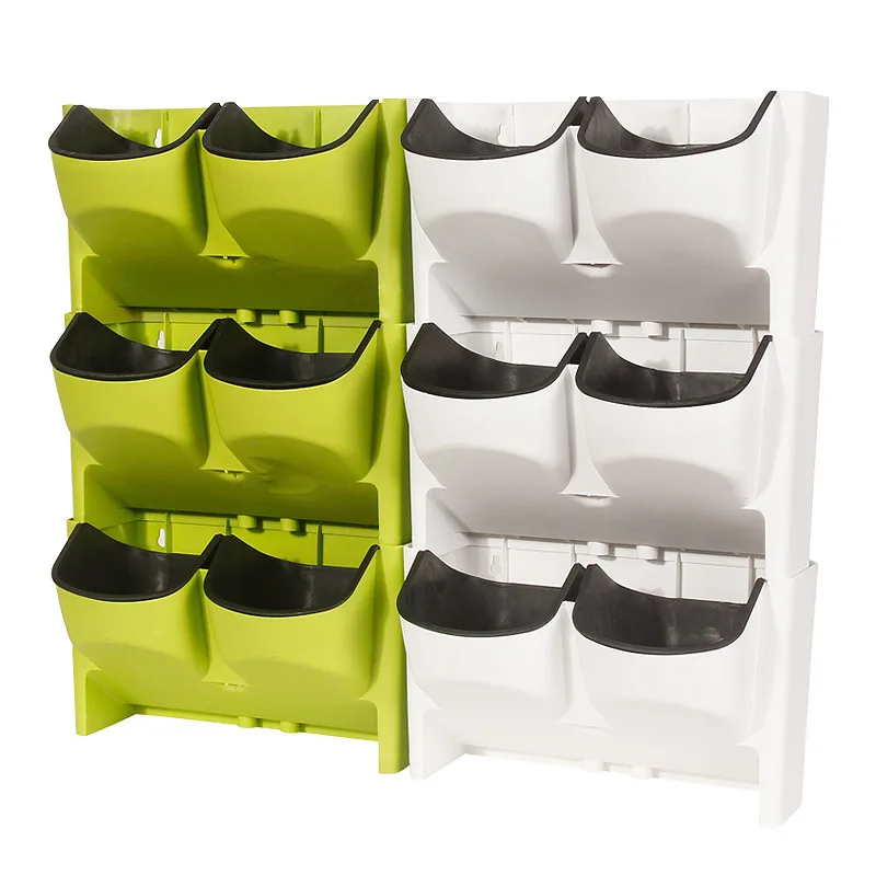 Home decor flowers vase and pots plastic flower pot wholesale mini self-watering  flower pot in bulk