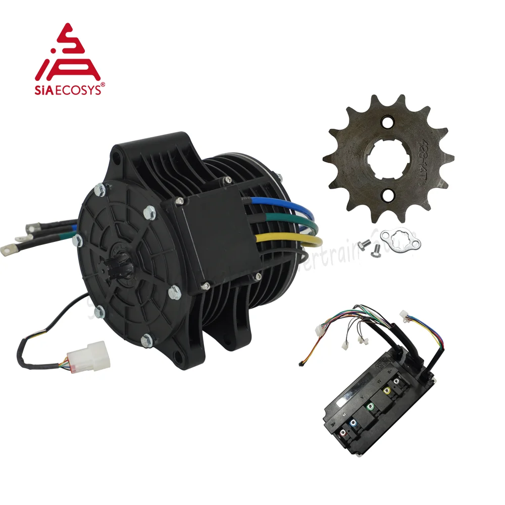 QS138 70H 3000W V1/V2 new version mid drive motor sprocket 428 and EM150SP controller for electric motorbike