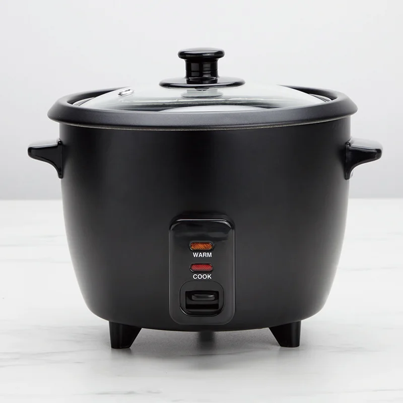 2024 Hot Selling Modern Design 1.2L Capacity Small Rice Cookers with Pot Stainless Steel Steamer Tray Measuring Cups Recipe Book