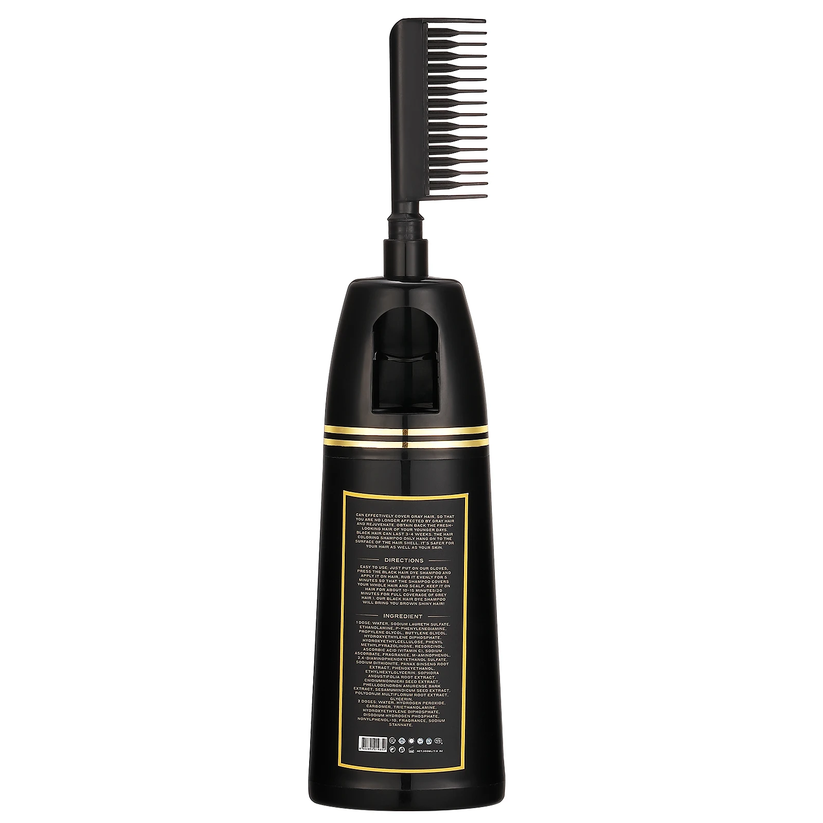 Factory Price Hair Dye Color Black Shampoo With Comb 3 in 1 High Quality 100% Cover Grey Hair And Long Lasting Natural Color Dye