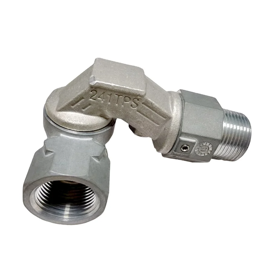 Zinc Alloy 90 degree Swivel /241TPS Series Hose Swivels /Fuel Nozzle Fitting for Fuel Dispenser