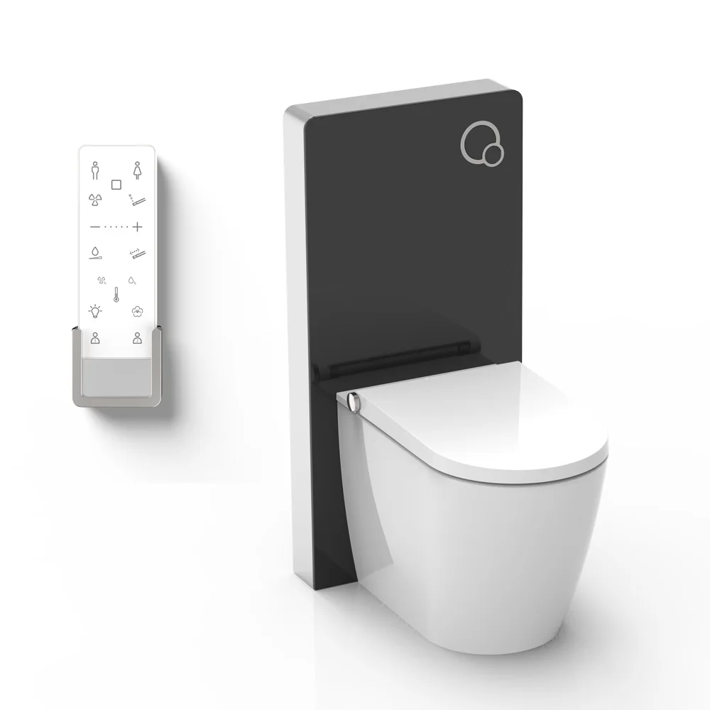 Modern Stylish Bathroom Hygienic One Piece Smart Toilets Electronic Shower Toilet