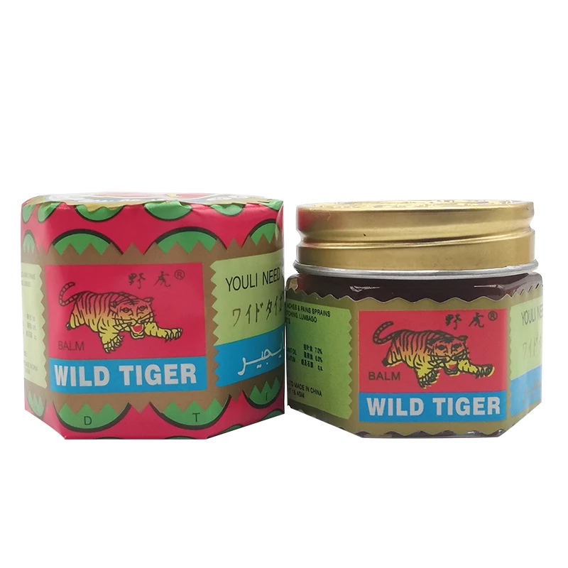 Wild Tiger Ointment For Headache Dizziness Mosquito Bites Cooling Oil Muscle Pain Itchy Essential Oil