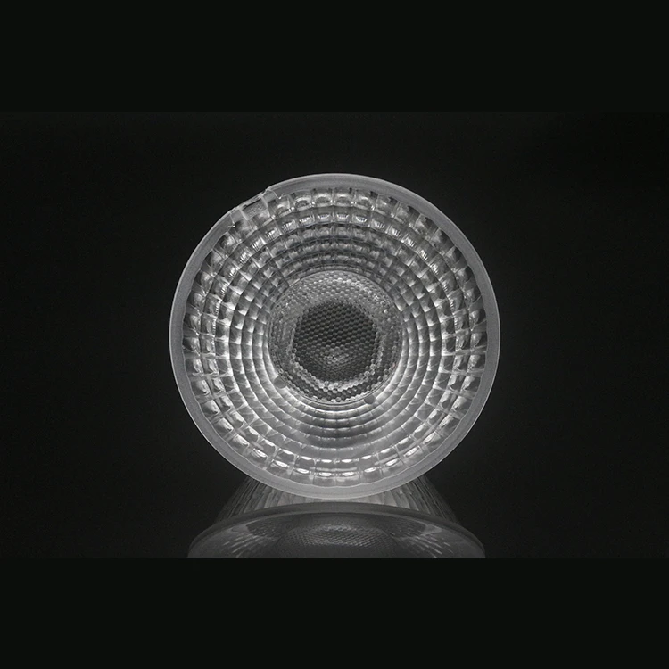 Manufacturer 72MM PMMA PC Optical LED Lens Indoor Retail Led Lenses Down Light Spot Light Track light lens TIR LED Lens