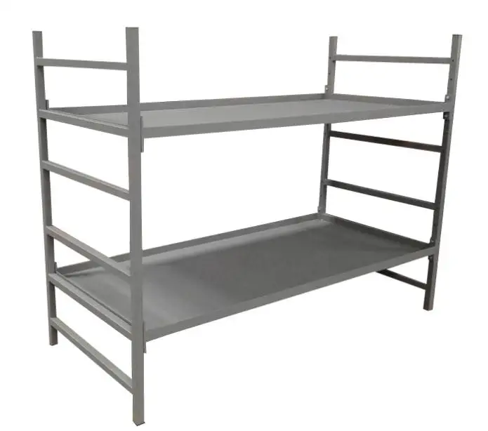 durable Twin size stackable steel plate single bed jail bunk bed