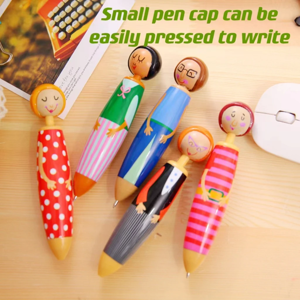 Factory direct sales cartoon ballpoint pen doll advertising pen creative student ballpoint pen wholesale