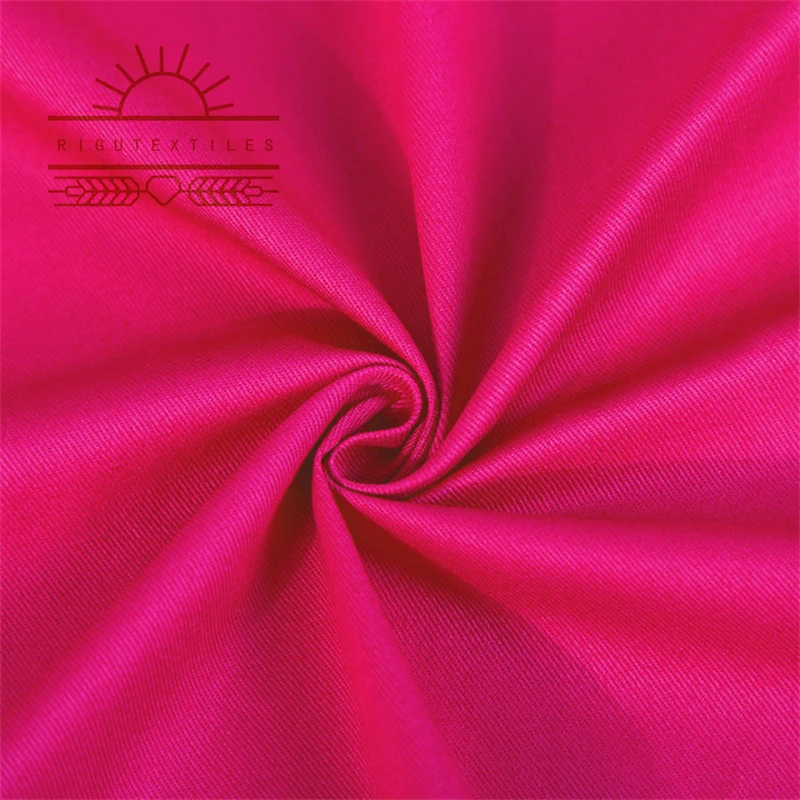 RIGU Textiles cvc Twill Thickened Uniform Fabric Windbreaker Trousers Tc Suiting Fabric Polyester Gabardine Fabric For Men Suit