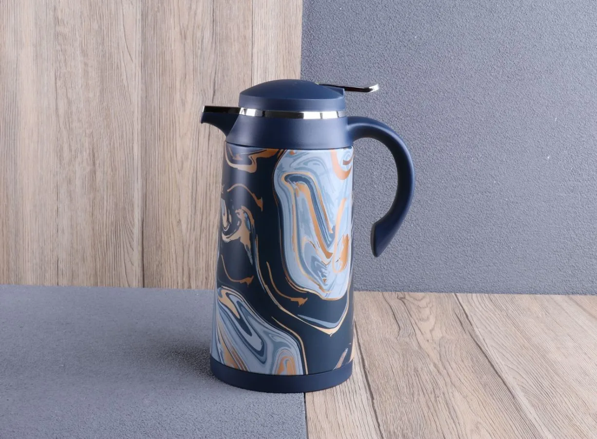 New Arrived Portable Water Bottle Thermos Vacuum Tea Flask  Glass Inner 1000ml Thermos Gift Set