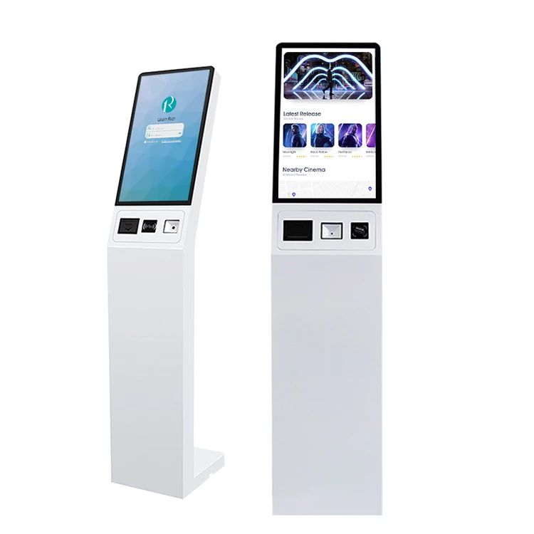 19 Inch Touch Screen Monitor Self Service Printing Ordering Kiosk Barcode Machine