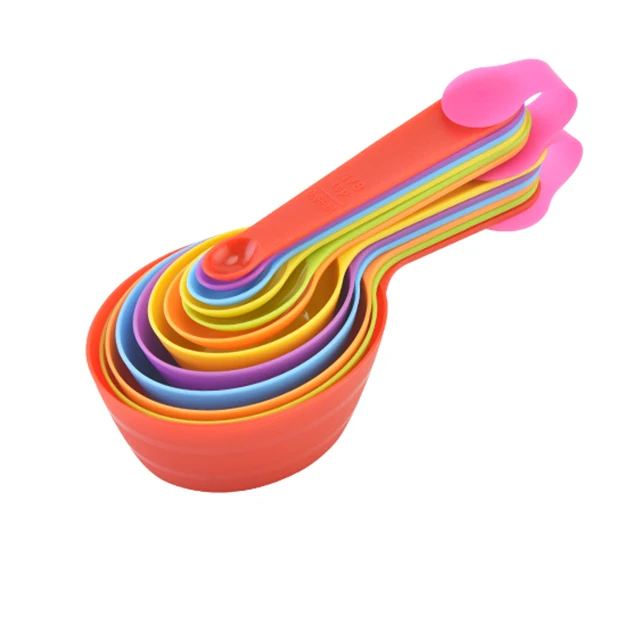 Factory Supply Plastic Measuring Cups And Spoons Set For Baking Cake Baking Milk Powder Multiple Sizes Scoop