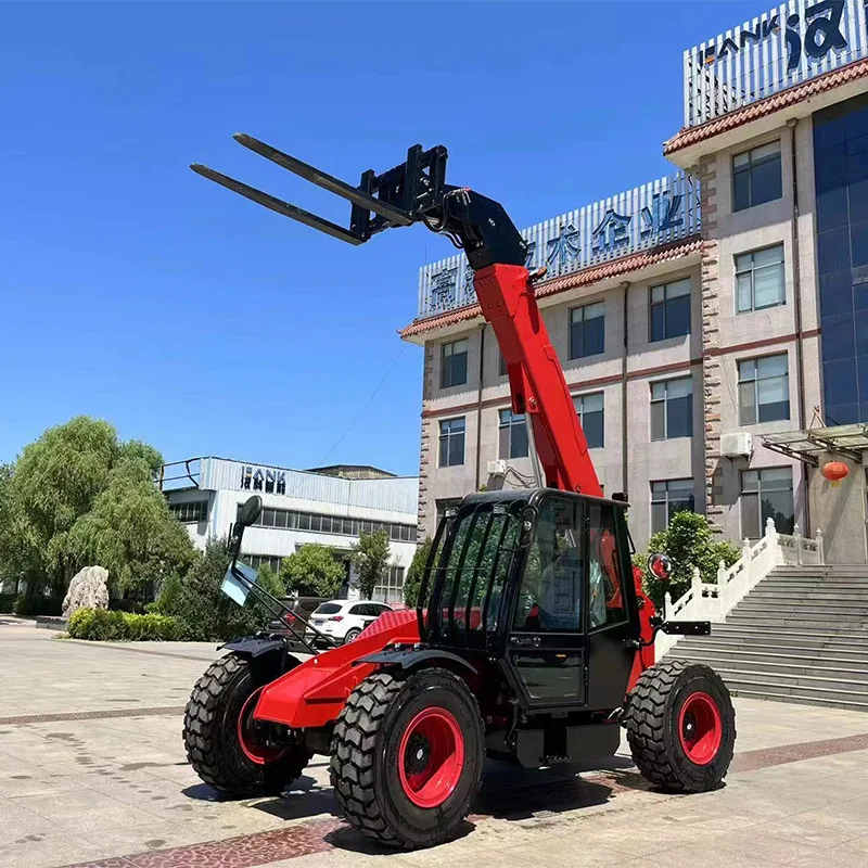 Low Price AC Motor Telehandler telescopic loader  Forklift 20 Met 4 TON Sanny Telehandler 7 Ton Rotating Telehandler Sale