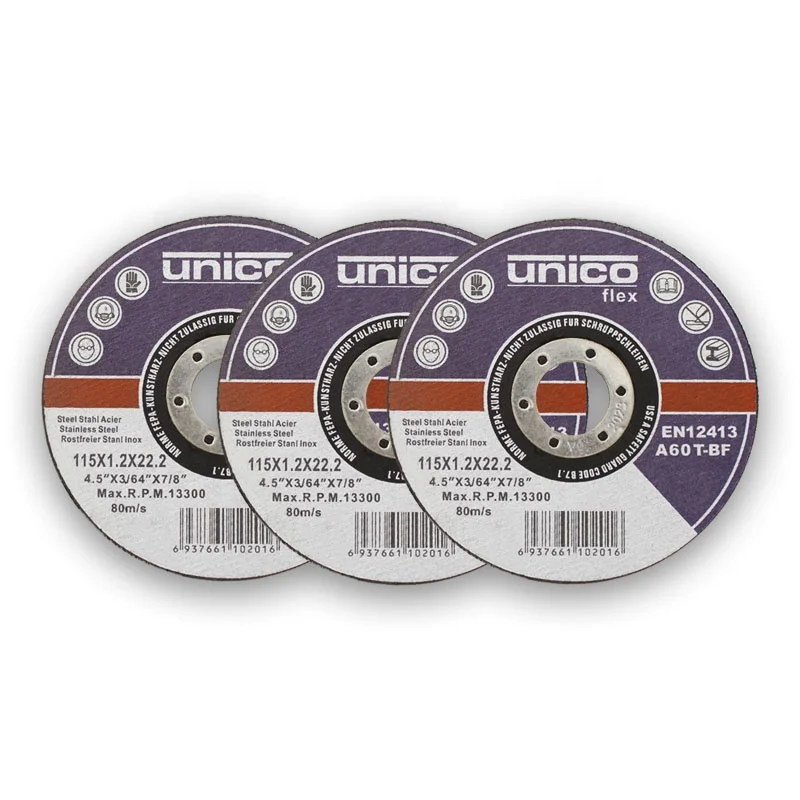 High Quality Resin Abrasive Cutting Wheels Disco De Corte 4.5inch Metal Cutting Disc 115mm