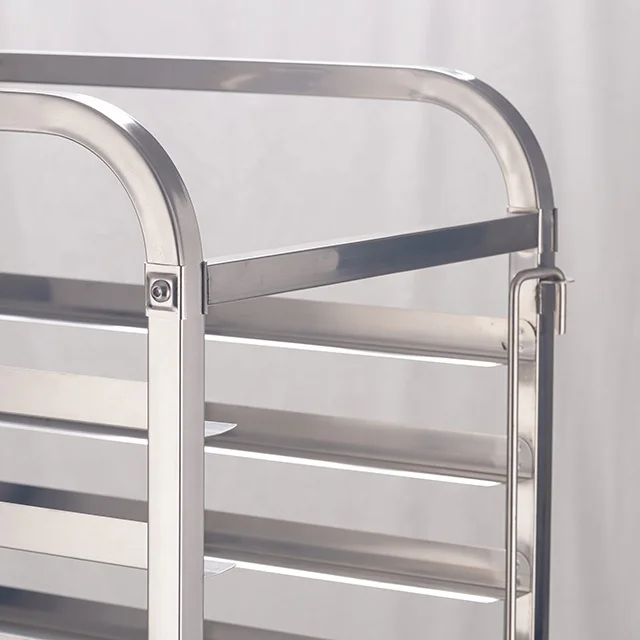 
OEM Stainless Steel Bakery Cooling Bread Cooler Tray Rack Trolley For Restaurant 