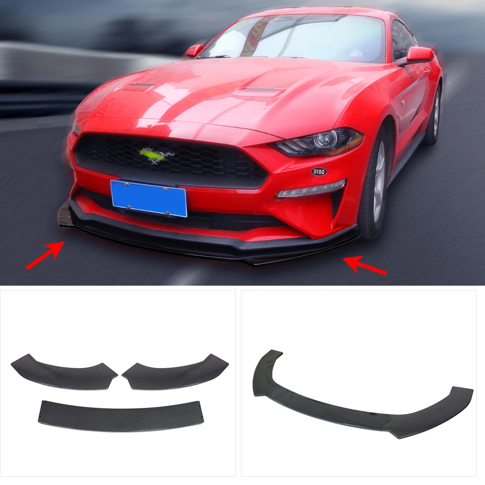3 шт. легкий и прочный передний бампер из углеродного волокна для BMW F30 F80 M3 F82 M4 320i