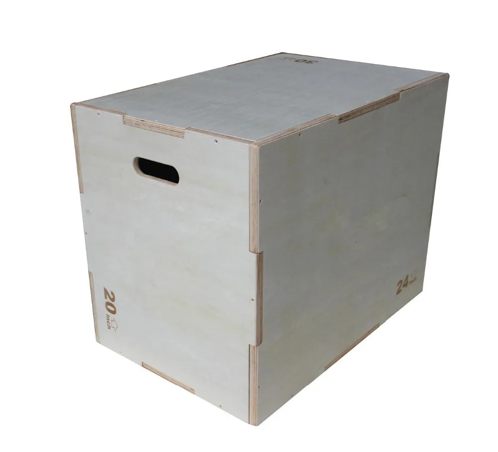 VIGFIT Custom Gymnastic power cross fit Exercise Equipment Fitness Plyo Wooden Plyometric Jump Box