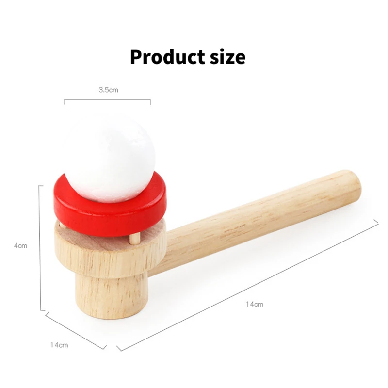 Hot sale custom interesting baby balloon blowing   kids wooden  other novelty & gag toys fine motor skills toys