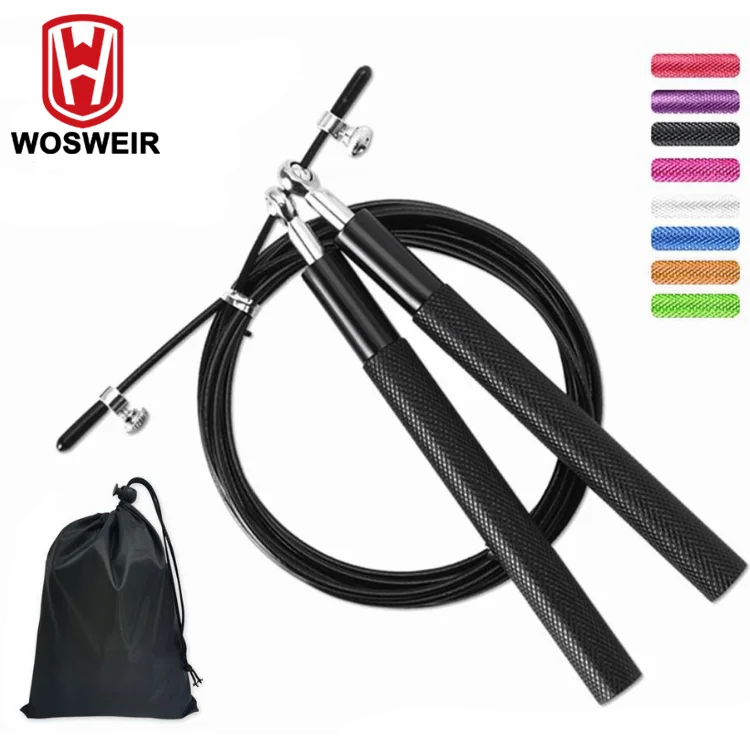 WOSWEIR профессиональная скоростная Скакалка с подшипником для фитнеса домашнее оборудование тренировок MMA боксерские прыжки тренировки