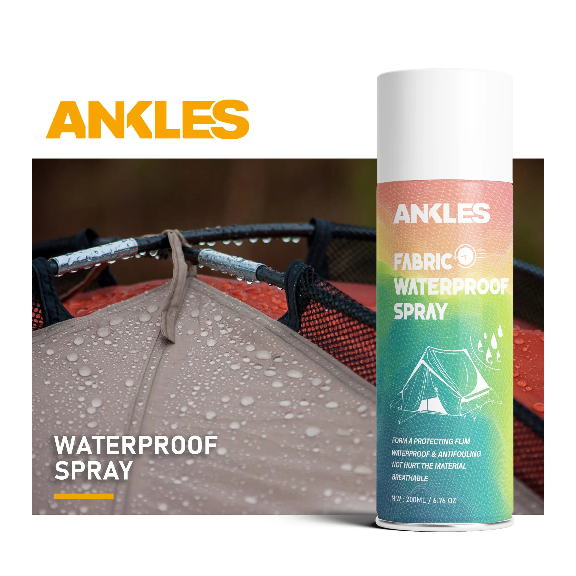 ANKLES Urgest water based hydrophobic Waterproof Nano Coating Spray for Shoe polymer coating spray