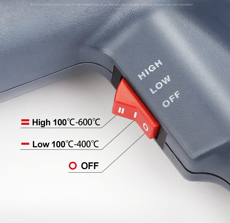 1600W Factory direct sale good quality heat gun electric heat gun hot air gun for wrapping