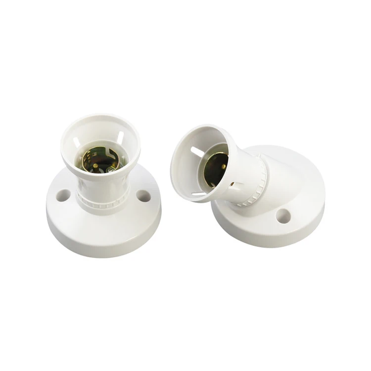 250V B22 Ceiling Lamp Holder High Power Bakelite B22 Lampholder white color