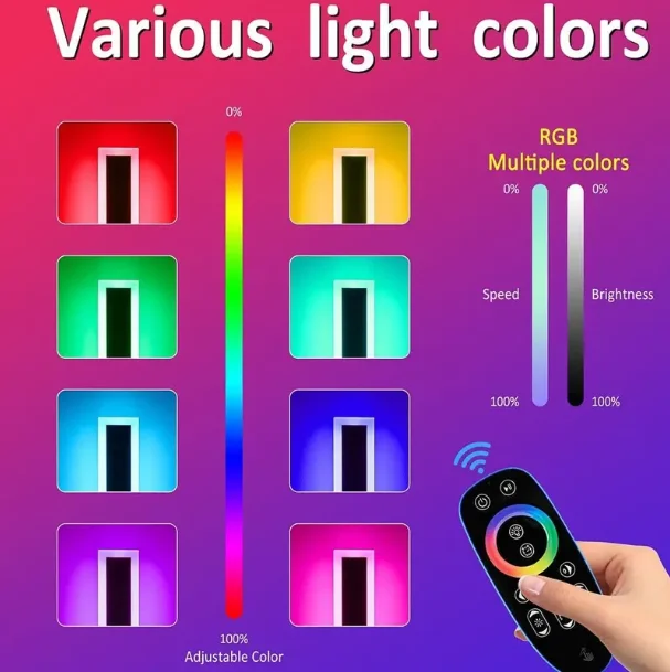 Garden Fence Villa Smart Outdoor Minimalist Linear Wall Light RGBW RGB Wall LED Light Multicolor for Wall Home Decorate