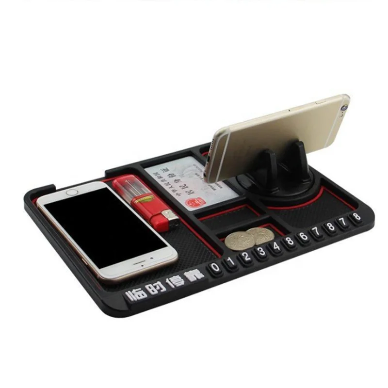 
Car Interior Accessories Multifunction Anti-Slip Dashboard Sticky Pad Grip Mat Phone Holder 