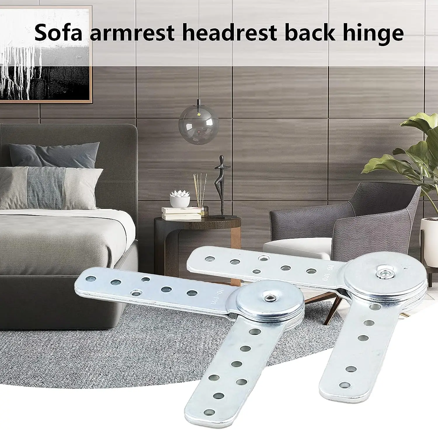 Hardware fittings Armrest Headrest Hinge Adjustable Bed Backrest Folding Metal Reclining Sofa Headrest Hinge