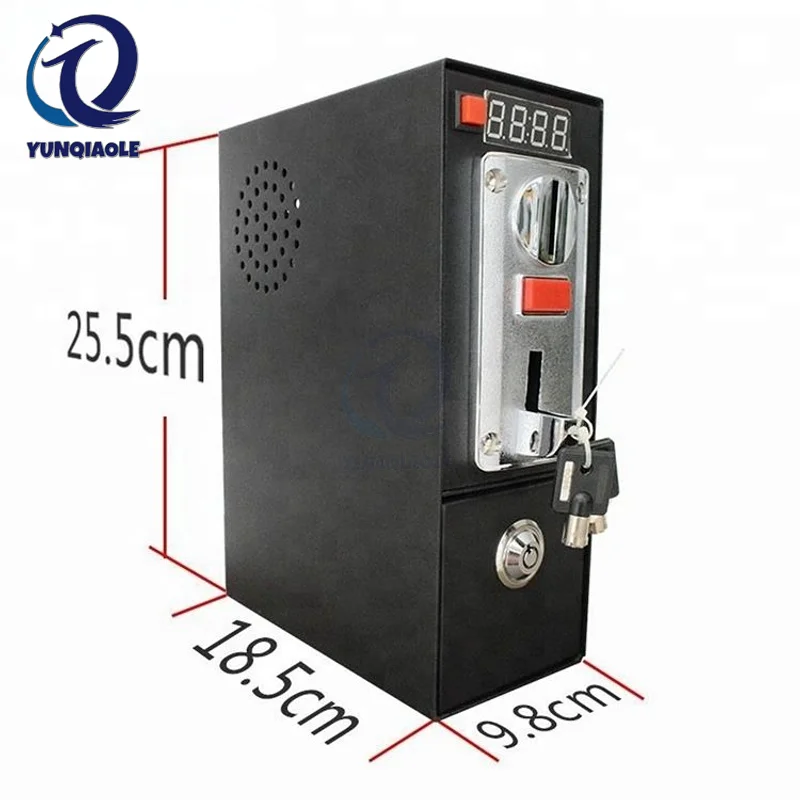 6 Different Coins Type Multi Coin Operated Timer Control Box For Laundry