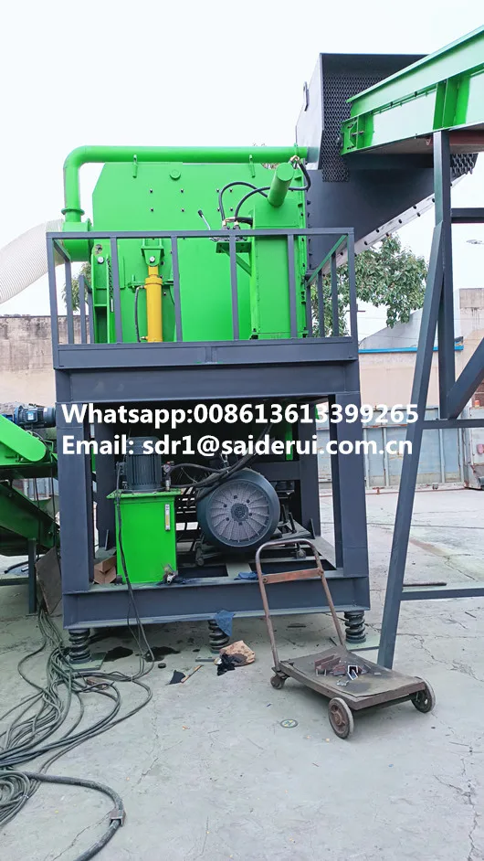 Waste Motor And Whole Car Body Engine Car wheel Bicycle and oil paint buckets  Nonferrous light steel Metal Shredder