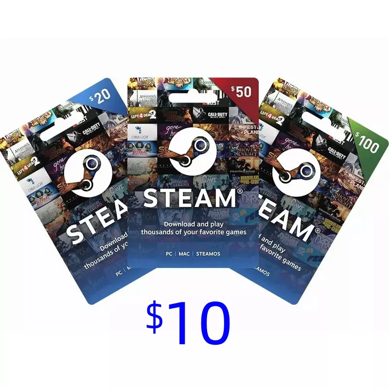 Расширение DLC 1 Американский код перезарядки пара 10 долларов верхняя часть Американского сервисного парового аккаунта заряжаемый кошелек США