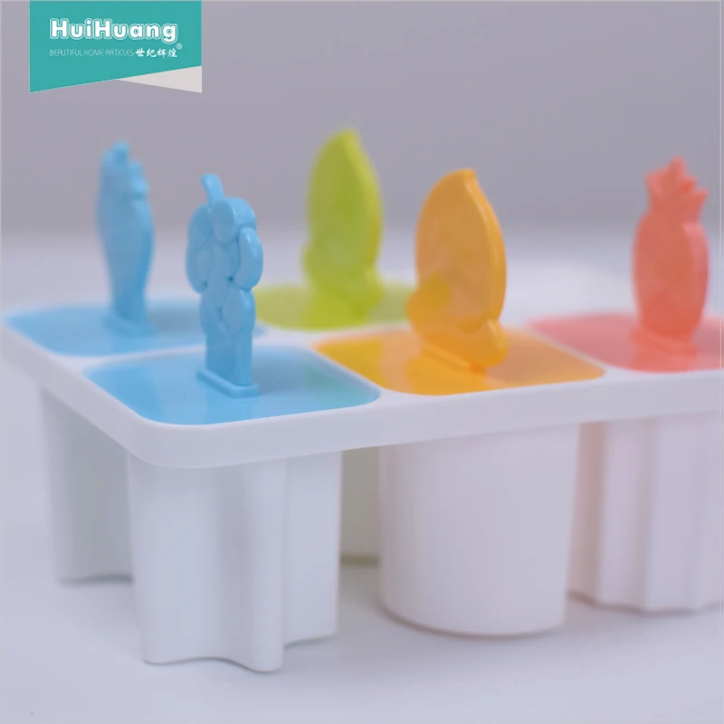 
Huihuang Shantou manufacturer food grade 8 pcs 1 set DIY tool ice cream mold ice pop mold plastic mold for ice cream 