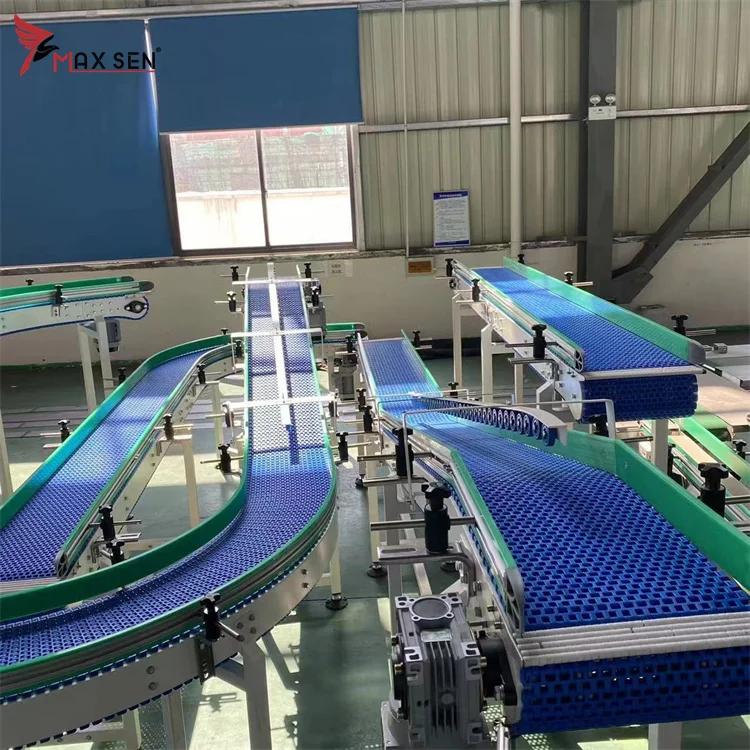 Modular Belt Conveyor System with Food Grade Plastic