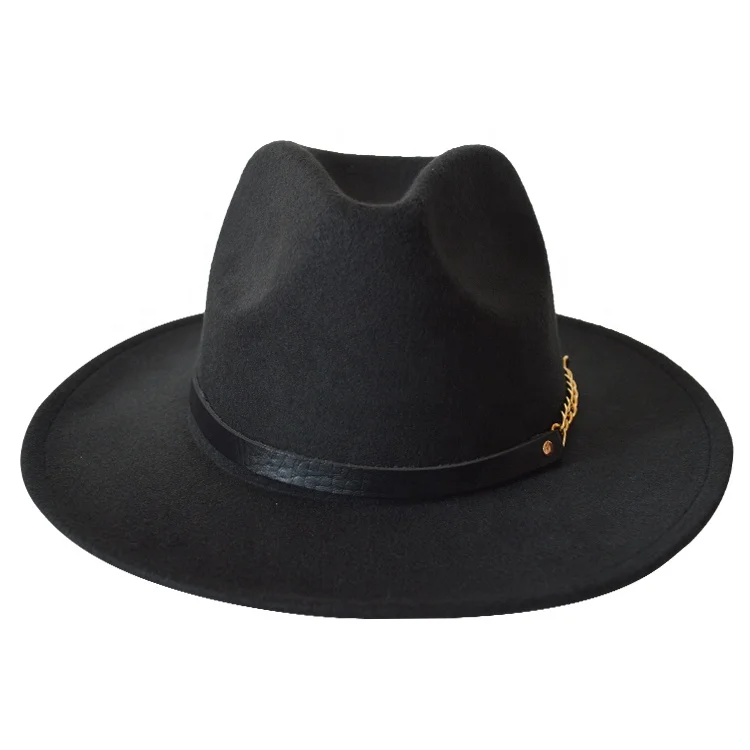 Fashion High Quality Outdoor Wool Jazz Hat Unisex Autumn Winter Retro Ribbons Fedora Panama Hats