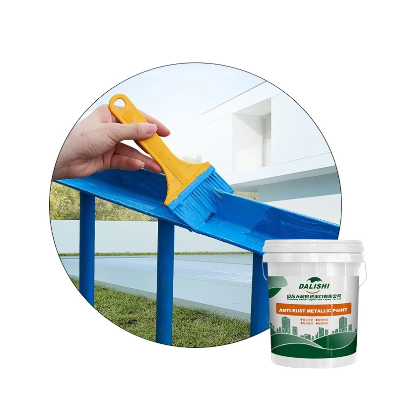 Anti-Rust Multipurpose Water Based Metallic Paint Sky Blue 1kg Acrylic Metallic Industry Paint
