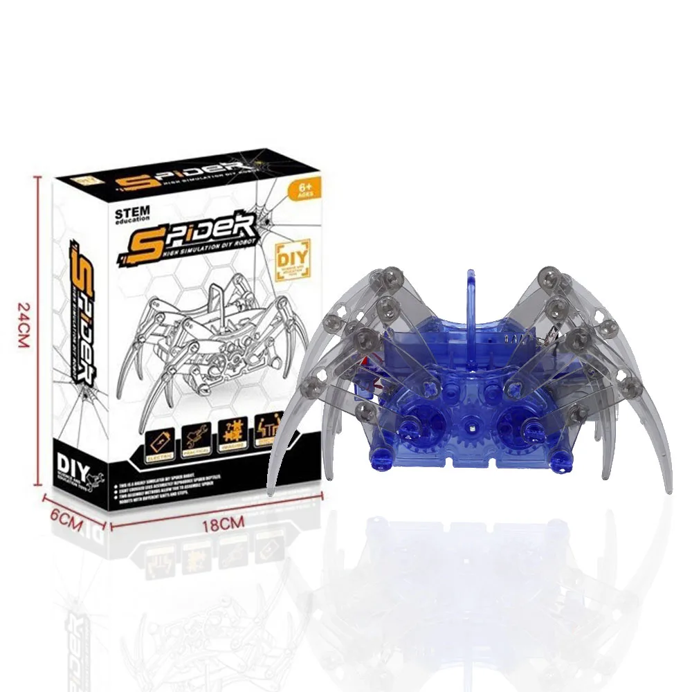 DIY assembled toys scientific educational kit spider robot toy