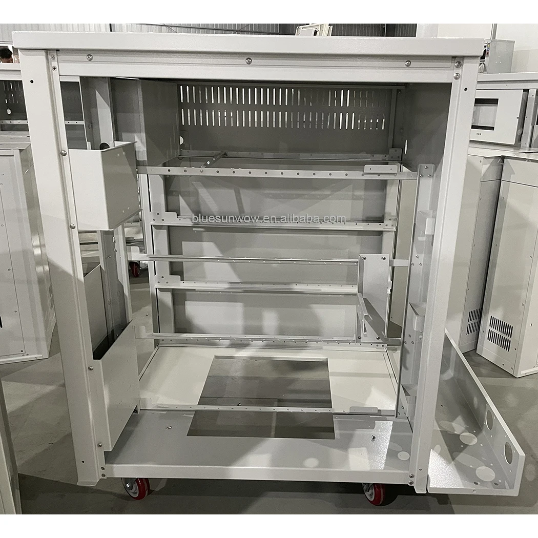 Custom Telecom Battery Charging Bts Cabinet Chassis Cabinet Shelter Telecom Server Room Cold-rolled Steel Plate Cabinets