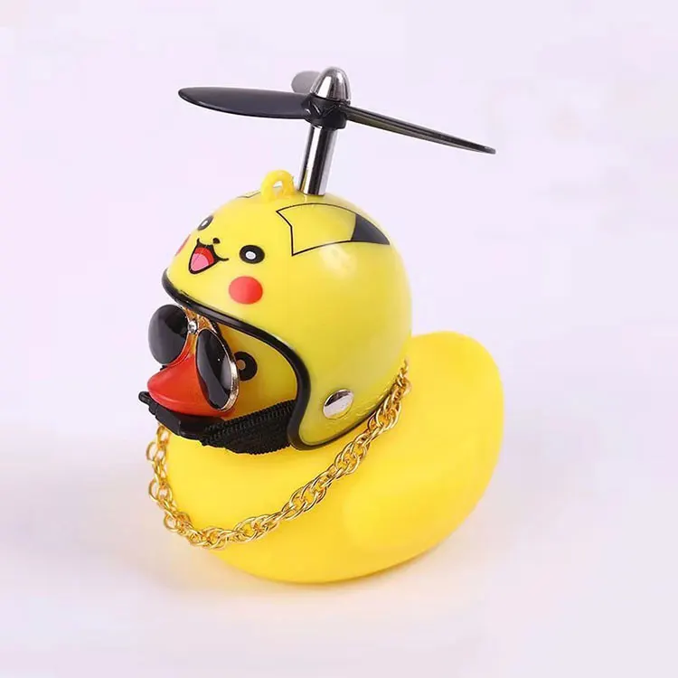 Squeeze Mountain fat tire electric bicycle accessories Rubber Duck Helmet Bicycle Bell Toys Little yellow duck