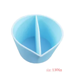 blue color Split Cup for Paint Pouring, Rusable Silicone Split Cup High Quality for Acrylic Paint Resin Pouring DIY Making