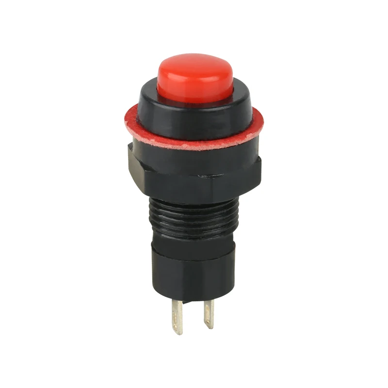 red automatic reset pressure plastic on off small waterproof push button switch