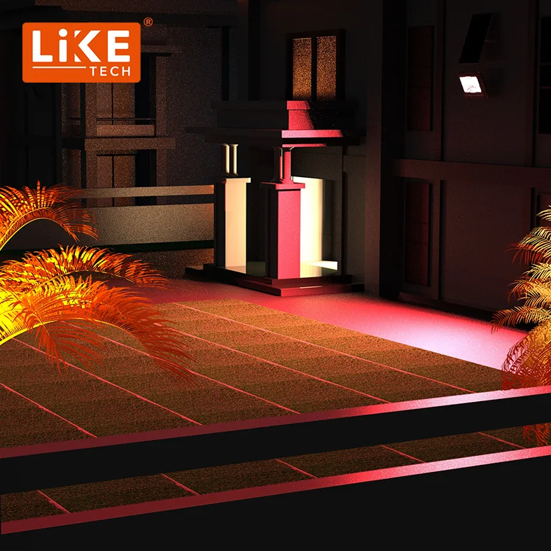 LikeTech Party Garden BBQ 60W 100W 200W 300W 500W 800W IP67 RGB floodlight outdoor street lamp led lights rgb solar flood light