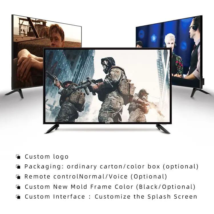 Newest Televisions Led & Lcd Tvs Televisions Original 32 43 50 55 65 75 Inch 4K Smart TV for Screen Television