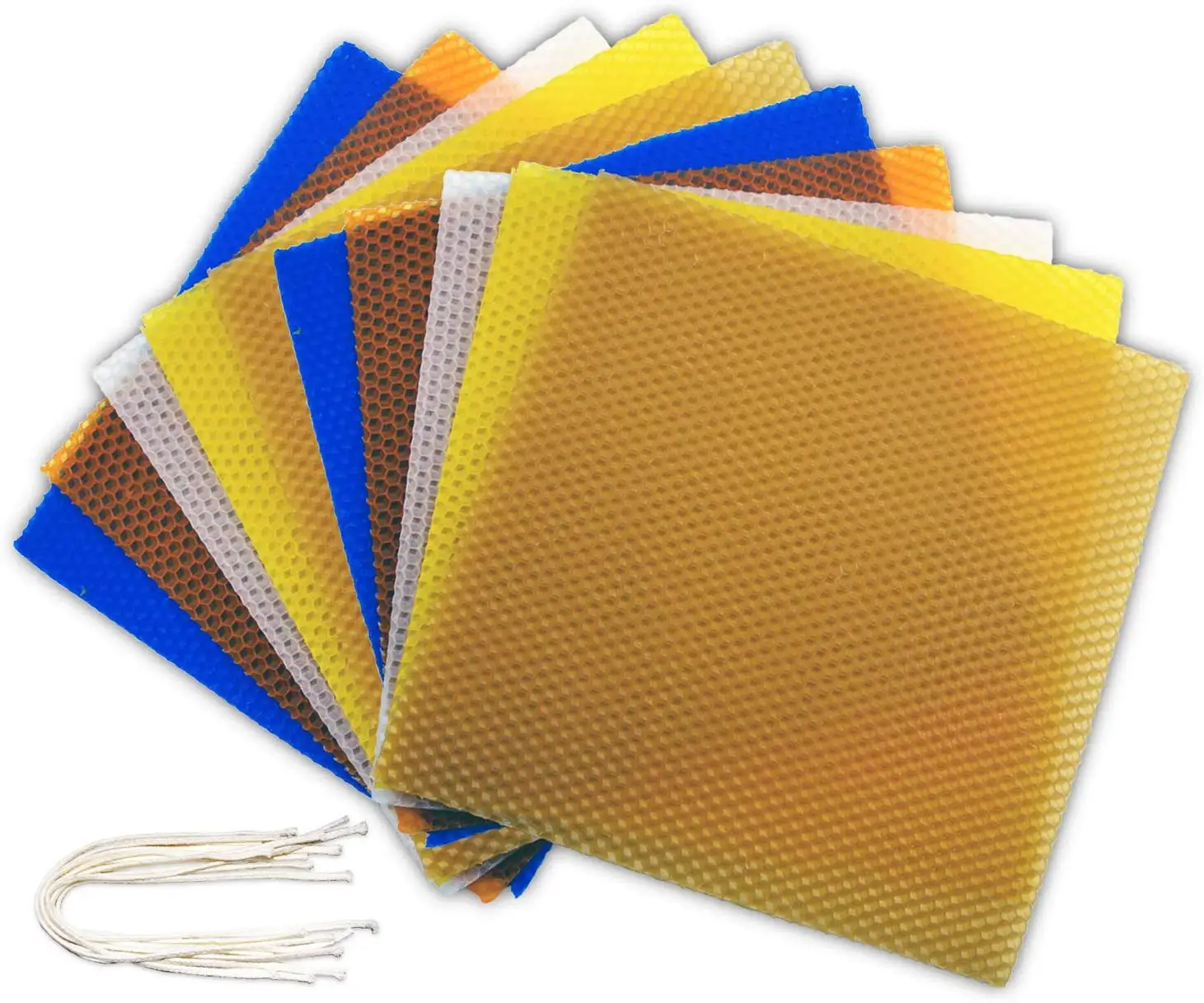 Custom DIY Colorful Bee Wax Honeycomb Sheets Rolling Beeswax Candle Making Kit