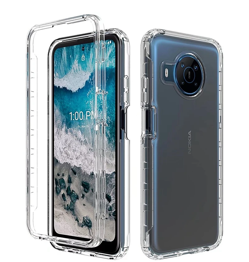 High Crystal Clear For Nokia X100 Custom Fashion Eco Friendly Transparent Anti-drop Shockproof TPU+PC Phone Cases