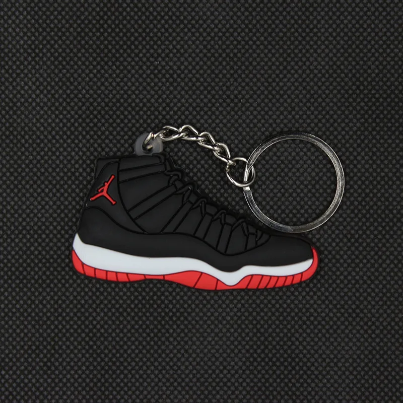 Wholesale Promotional Rubber 2d pvc Mini Air Max Jordan Basketball Shoes sneaker keychain